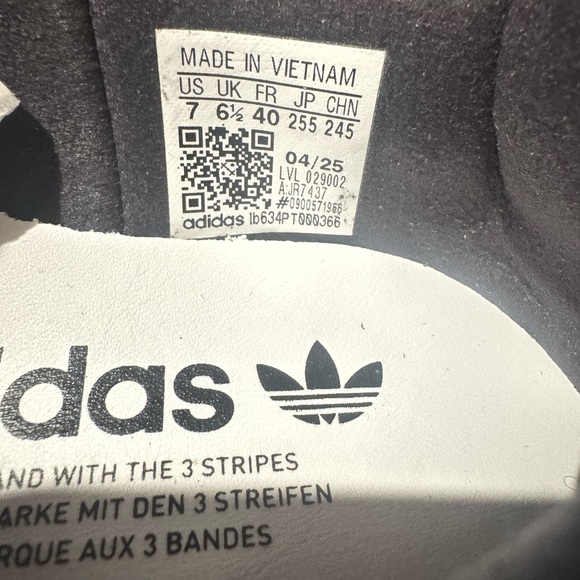 Adidas Samba Black White Velcro Women’s Size 8 Sneakers Mary Jane Shoes - Picture 7 of 12